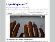 Tablet Screenshot of liquidkeyboard.org